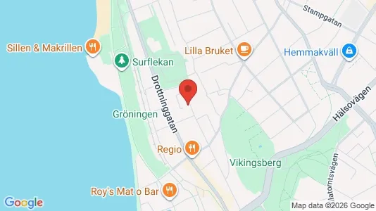 Bostadsrätter till salu i Helsingborg - kort over placeringen