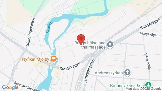 Bostadsrätter till salu i Mjölby - kort over placeringen