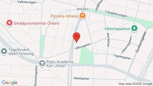 Lägenheter till salu i Örebro - kort over placeringen