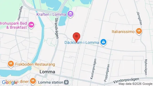 Lägenheter till salu i Lomma - kort over placeringen