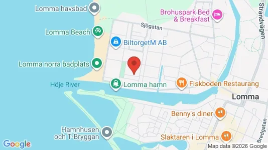 Lägenheter till salu i Lomma - kort over placeringen