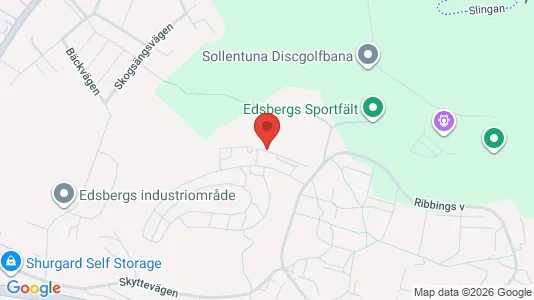 Bostadsrätter till salu i Sollentuna - kort over placeringen