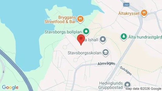 Bostadsrätter till salu i Nacka - kort over placeringen