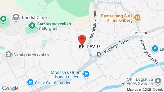 Bostadsrätter till salu i Göteborg Östra - kort over placeringen