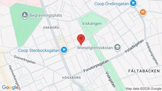 Lägenheter till salu i Helsingborg - kort over placeringen