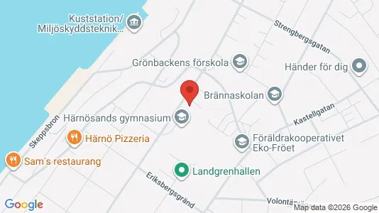 Lägenheter till salu i Härnösand - kort over placeringen