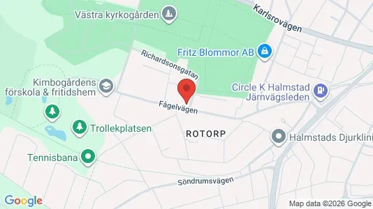 Lägenheter att hyra i Halmstad - kort over placeringen