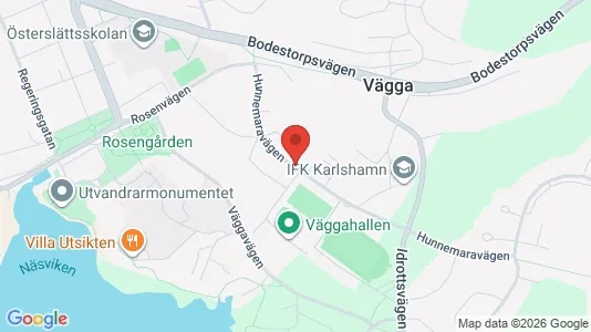 Bostadsrätter till salu i Karlshamn - kort over placeringen