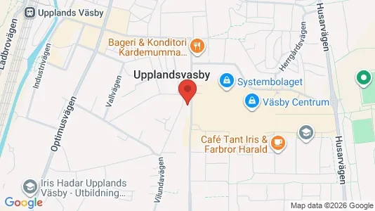 Lägenheter till salu i Upplands Väsby - kort over placeringen