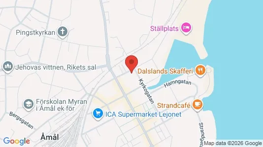 Lägenheter att hyra i Åmål - kort over placeringen
