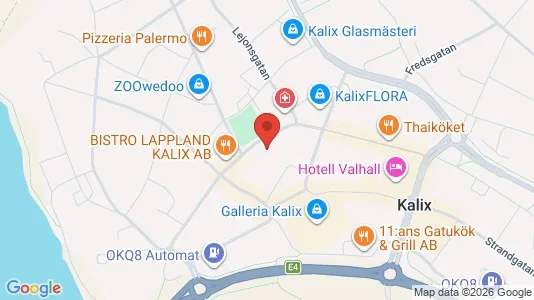 Lägenheter att hyra i Kalix - kort over placeringen