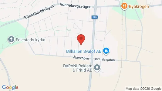 Lägenheter att hyra i Svalöv - kort over placeringen