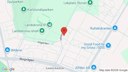 Lägenheter till salu i Landskrona - kort over placeringen