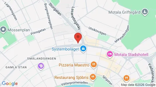 Bostadsrätter till salu i Motala - kort over placeringen