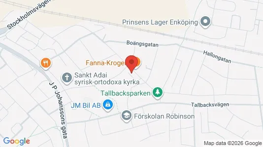 Bostadsrätter till salu i Enköping - kort over placeringen