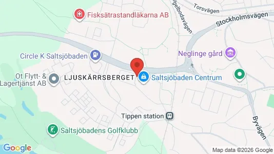 Bostadsrätter till salu i Nacka - kort over placeringen