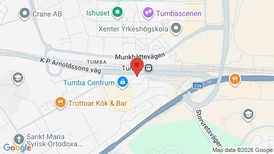 Bostadsrätter till salu i Botkyrka - kort over placeringen