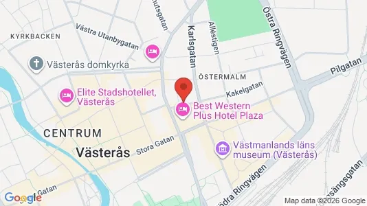 Bostadsrätter till salu i Västerås - kort over placeringen