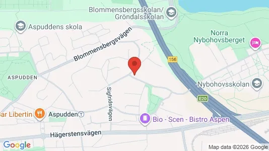 Bostadsrätter till salu i Söderort - kort over placeringen