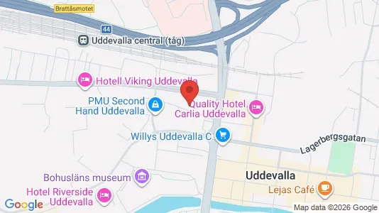Bostadsrätter till salu i Uddevalla - kort over placeringen