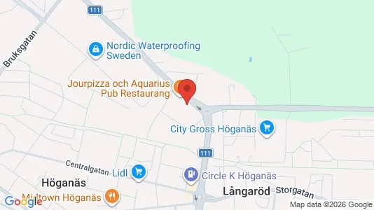 Bostadsrätter till salu i Höganäs - kort over placeringen