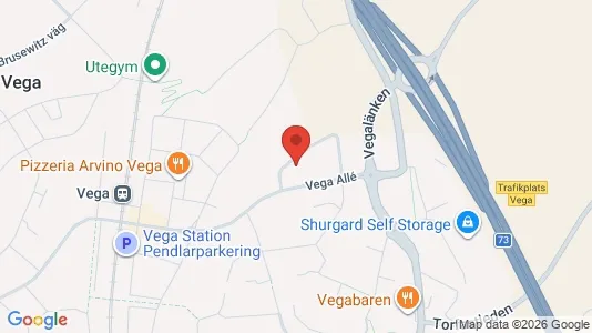 Bostadsrätter till salu i Haninge - kort over placeringen