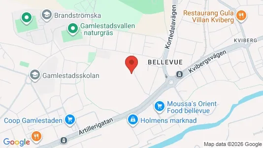 Bostadsrätter till salu i Göteborg Östra - kort over placeringen