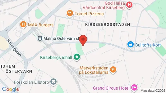 Bostadsrätter till salu i Malmö Centrum - kort over placeringen
