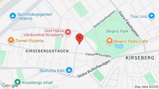 Bostadsrätter till salu i Malmö Centrum - kort over placeringen