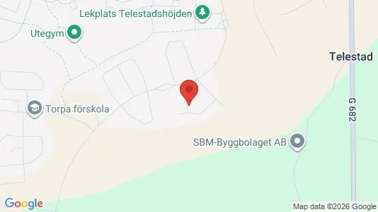 Bostadsrätter till salu i Växjö - kort over placeringen