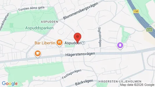 Bostadsrätter till salu i Söderort - kort over placeringen