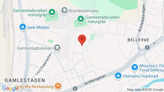 Bostadsrätter till salu i Göteborg Östra - kort over placeringen