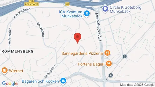 Bostadsrätter till salu i Örgryte-Härlanda - kort over placeringen