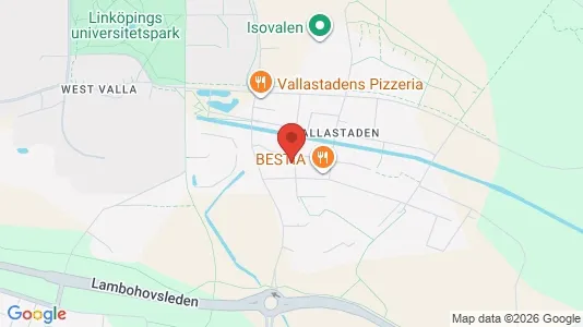 Bostadsrätter till salu i Linköping - kort over placeringen