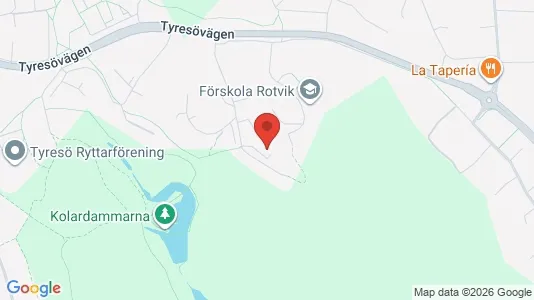 Bostadsrätter till salu i Tyresö - kort over placeringen