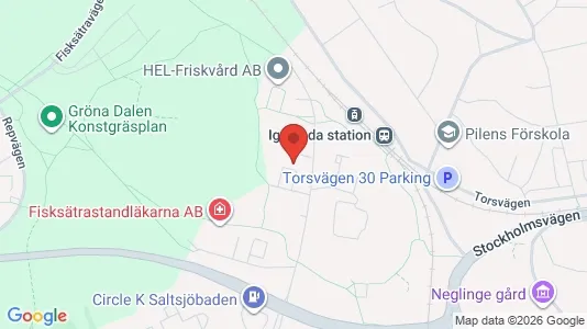 Bostadsrätter till salu i Nacka - kort over placeringen