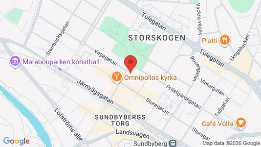 Bostadsrätter till salu i Sundbyberg - kort over placeringen