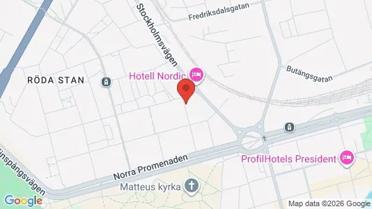 Bostadsrätter till salu i Norrköping - kort over placeringen