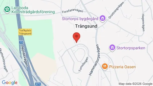 Bostadsrätter till salu i Huddinge - kort over placeringen