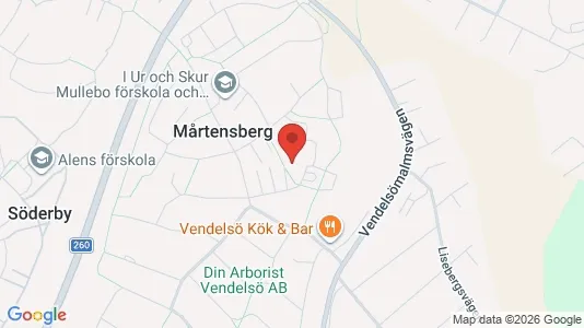 Bostadsrätter till salu i Haninge - kort over placeringen