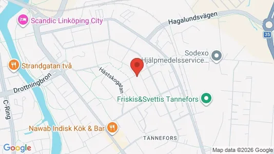 Bostadsrätter till salu i Linköping - kort over placeringen