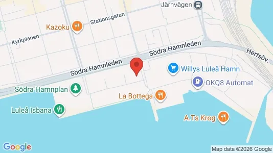 Bostadsrätter till salu i Luleå - kort over placeringen