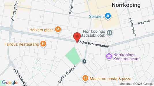 Bostadsrätter till salu i Norrköping - kort over placeringen