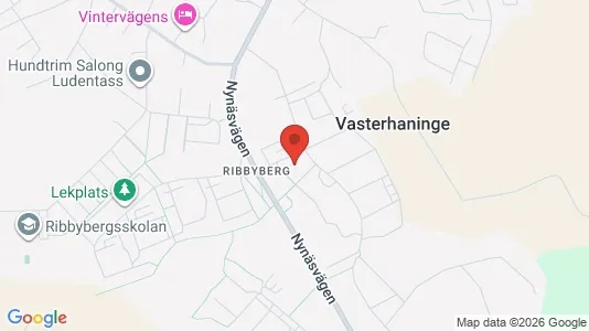 Bostadsrätter till salu i Haninge - kort over placeringen