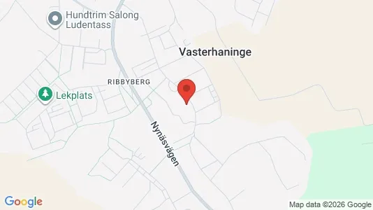 Bostadsrätter till salu i Haninge - kort over placeringen