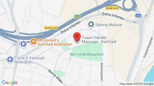 Bostadsrätter till salu i Karlstad - kort over placeringen