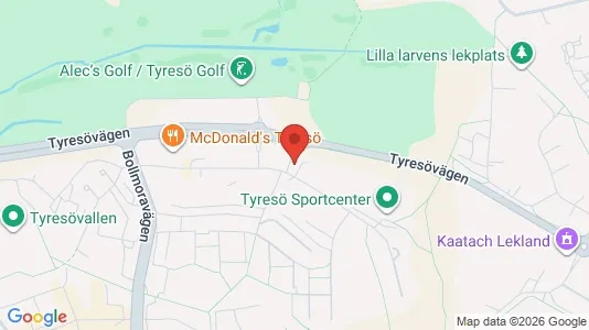 Bostadsrätter till salu i Tyresö - kort over placeringen