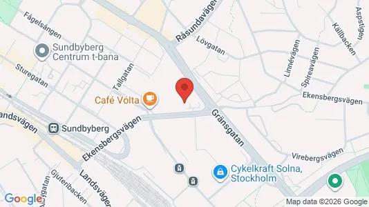Bostadsrätter till salu i Sundbyberg - kort over placeringen