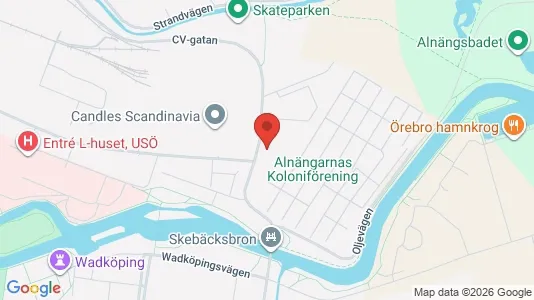 Bostadsrätter till salu i Örebro - kort over placeringen