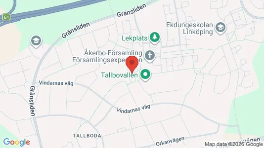 Lägenheter till salu i Linköping - kort over placeringen